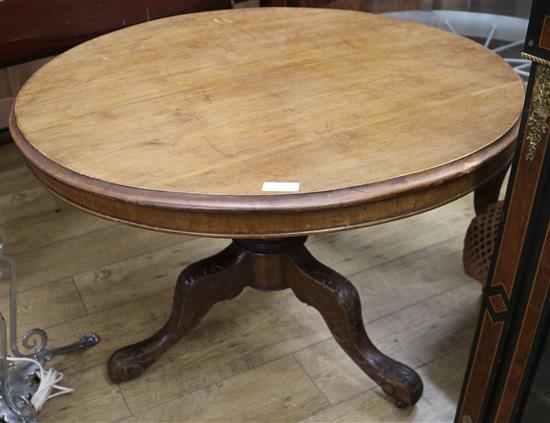 A Victorian mahogany breakfast table